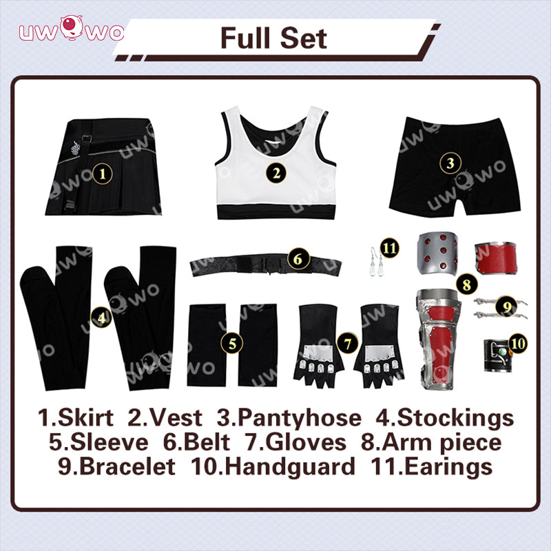 Uwowo Collab Series: Final Fantasy 7 Rebirth FF7 Tifa Lockhart Cosplay Costume