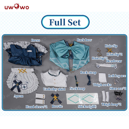 【Clearance Sale】[Last Batch]【In Stock】Uwowo Genshin Impact Fanart Faruzan Cafe Maid Cosplay Costume