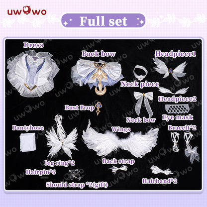 JUL PRESALE Uwowo Genshin Impact Columbina Ballet Fanart White Swan Cosplay Costume