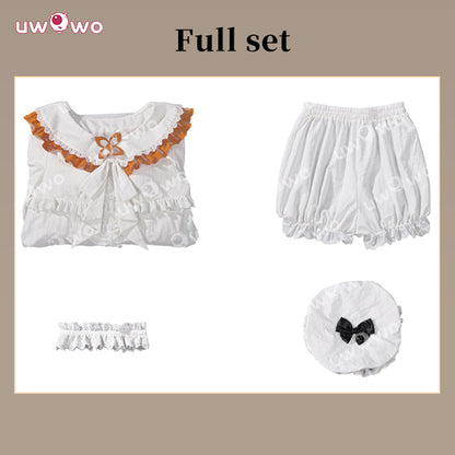 Uwowo Collab Series: Elegant Lace Ruffle Lounge Dress HomeWear Pajama Cosplay Cosutme S-XL
