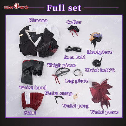 [Last Batch] INSTOCK Uwowo Genshin Impact Baal Raiden Shogun Detective Fanart Casual Cosplay Costume S-3XL