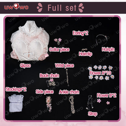 S-3XL INSTOCK Uwowo Game NIKKE Dorothy Feast on Peachland Chinese Style Dress Cosplay Costume