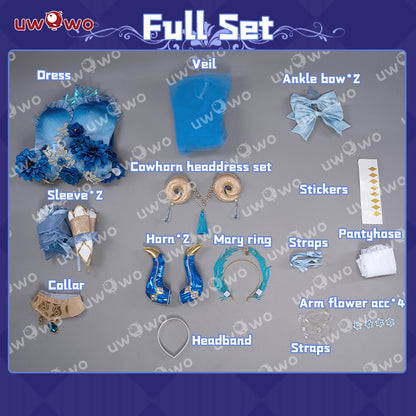 【Clearance Sale】[Last Batch]【In Stock】Uwowo Genshin Impact Fanart Nilou Ballet Dress Cosplay Costume