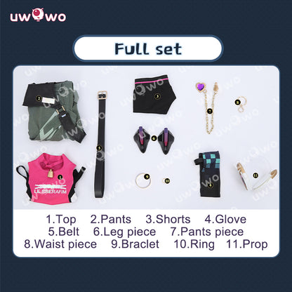 Uwowo Collab Series: Game Overwatch 2 x LE SSERAFIM Fearless Juno Cosplay Costume XS-XXL
