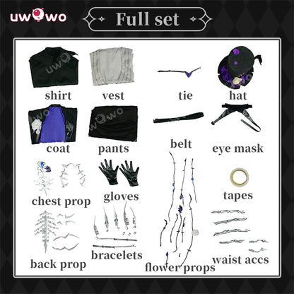 Uwowo Collab Series: Game Identity V Black Bones The Ripper Cosplay Costume