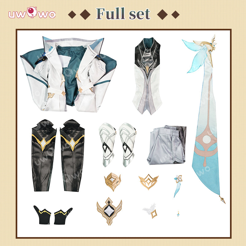 Uwowo Collab Series: Genshin Impact Aether Traveler Skin As Heaven and Earth Are Made Anew Male Cosplay Cosutme XS-2XL