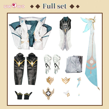 Uwowo Collab Series: Genshin Impact Aether Traveler Skin As Heaven and Earth Are Made Anew Male Cosplay Cosutme XS-2XL