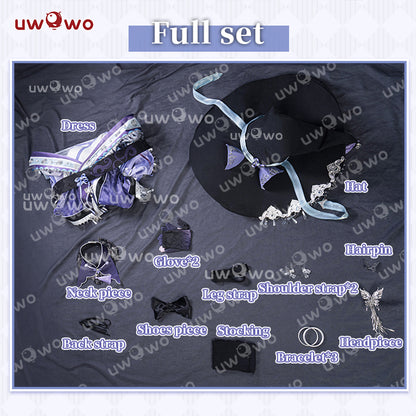 【Clearance Sale】[Last Batch]Uwowo Genshin Impact Fanart Keqing Witch Cosplay Costume