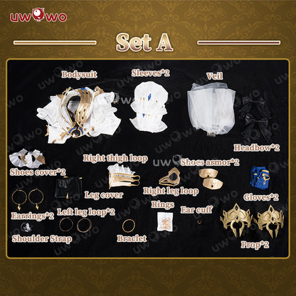 Uwowo Game Fate/Grand Order FGO Ishtar Bride Oath Fanart Cosplay Costume S-3XL