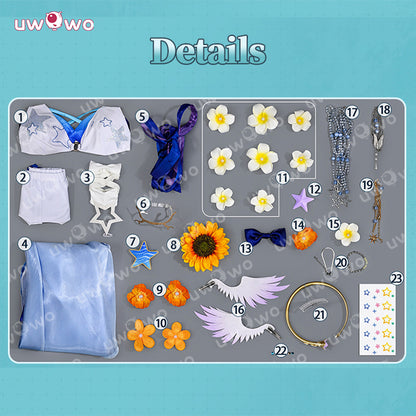 Uwowo Collab Series: Honkai: Star Rail Robin Summeretto Swimsuit Cosplay Costume S-XL