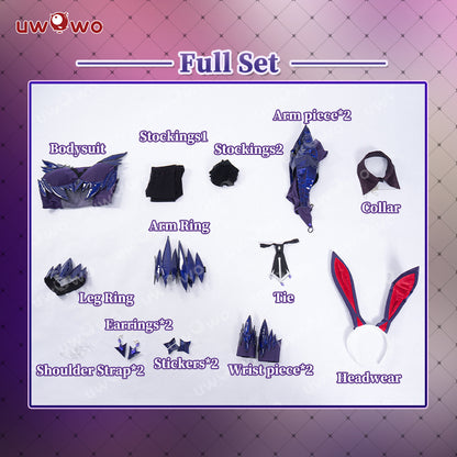 Uwowo Game Fate/Grand Order Artoria Pendragon Alter(Lancer) Fanart Bunny Girl Ver. Cosplay Costume S-3XL
