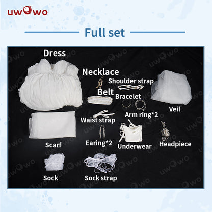 INSTOCK Uwowo Azur Lane Taihou Oath Wedding Dress Cosplay Costume