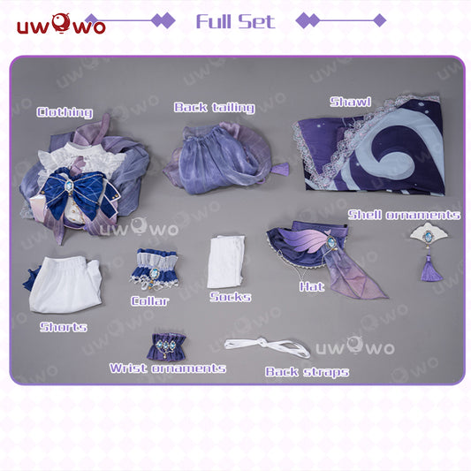 【In Stock】Uwowo Genshin Impact Fanart Kokomi Fontaine Style Dress Cosplay Costume - Uwowo Cosplay