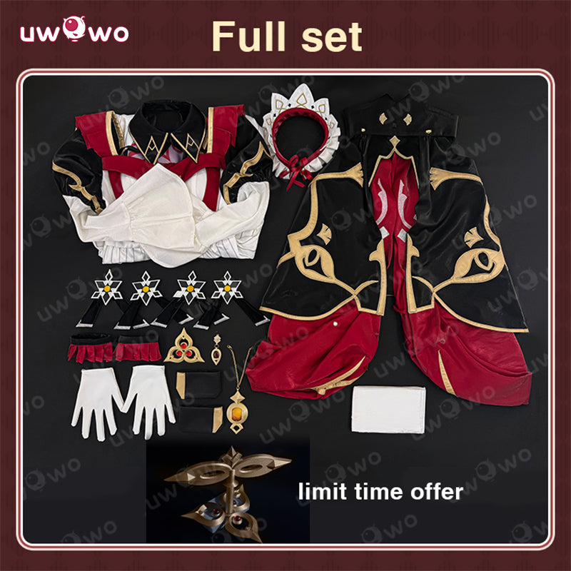 Uwowo Collab Series: Genshin Impact Old Sandrone 'Marionette' Long Skirt Rotatable Clockwork Cosplay Costume XS-2XL
