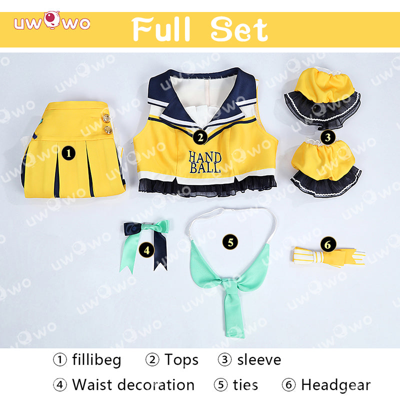 Uwowo Collab Series: Love Live ! Cheerleader Unawaken Cheer Girl Kousaka Honoka Cosplay Costume