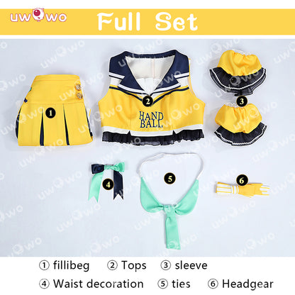 Uwowo Collab Series: Love Live ! Cheerleader Unawaken Cheer Girl Kousaka Honoka Cosplay Costume