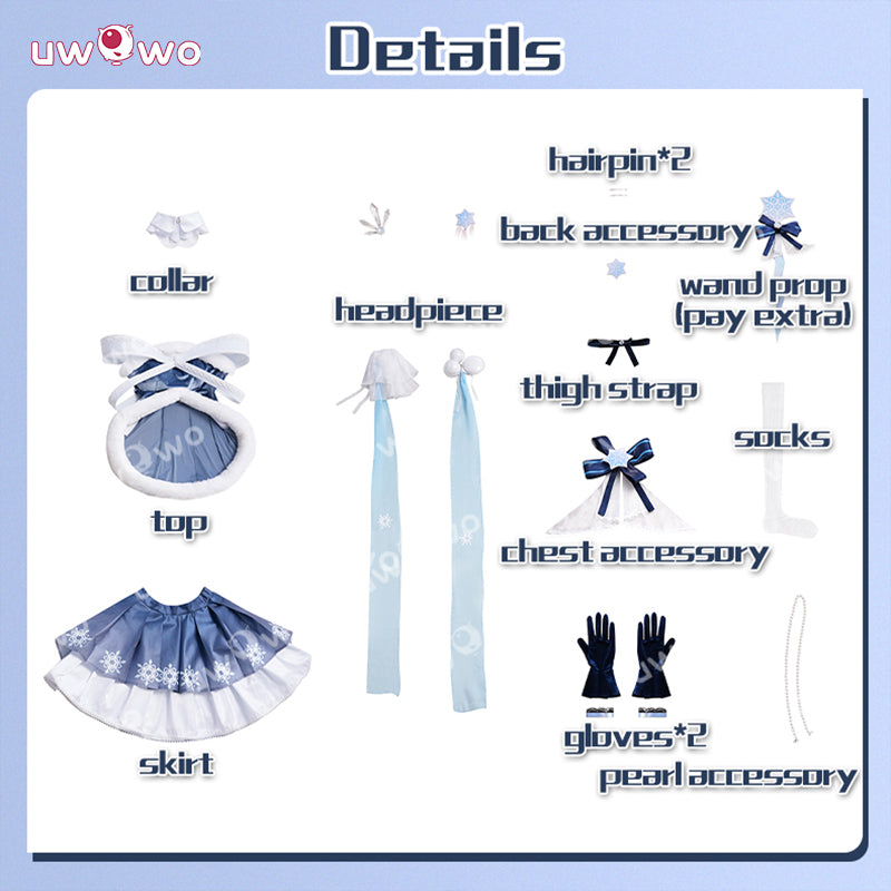 Uwowo Collab Series: V Singer 2025 Snow Winter Christmas Cosplay Costume