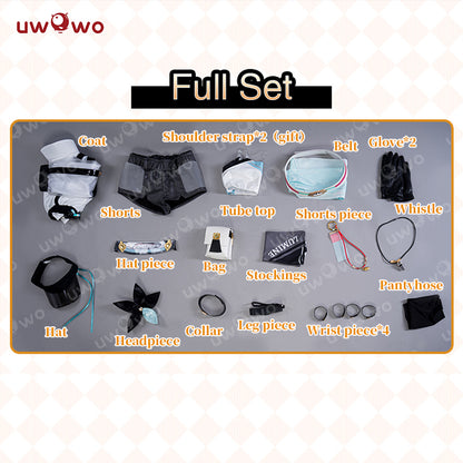 【Clearance Sale】[Last Batch]【In Stock】Uwowo Genshin Impact Fanart Racing Lumine Traveler Casual Outfit Cosplay Costume