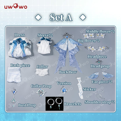 SEP PRESALE Uwowo Genshin Impact Snezhnaya Vodyanitsa Cosplay Costume Size S-XXXL