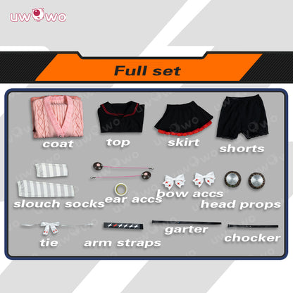 【Clearance】Uwowo Collab Series: Game Zenless Zone Zero Ukinami Yuzuha Cosplay Costume S-XL