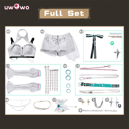 Uwowo Collab Series:Iuno Idol Solar5 Wuthering Waves WUWA Cosplay Costume S-2XL