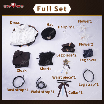 S-3XL INSTOCK Uwowo Genshin Impact Lumine Detective Fanart Casual Cosplay Costume