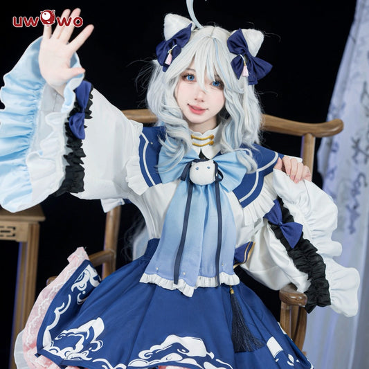 【Pre-sale】Uwowo Genshin Impact Fanart Furina Chinese Style Lolita Dress Cosplay Costume