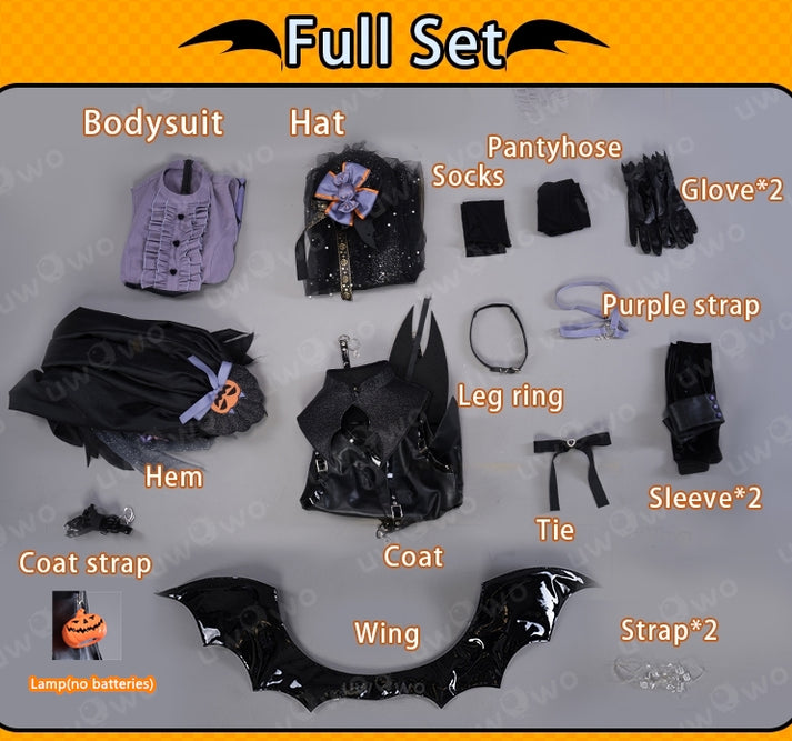 [Last Batch]【In Stock】Exclusive Uwowo Genshin Impact Fanart Furina Little Devil Vampire Halloween Cosplay Costume
