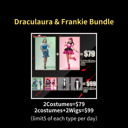 【Draculaura&Frankie G2 Bundle】Uwowo BFCM SALE Draculaura&Frankie G2 Costume Bundle