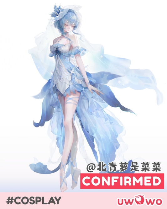 CONFIRMED Uwowo Game Wuthering Waves Shorekeeper Fanart Waterside Dream Gown WuWa Cosplay Costume