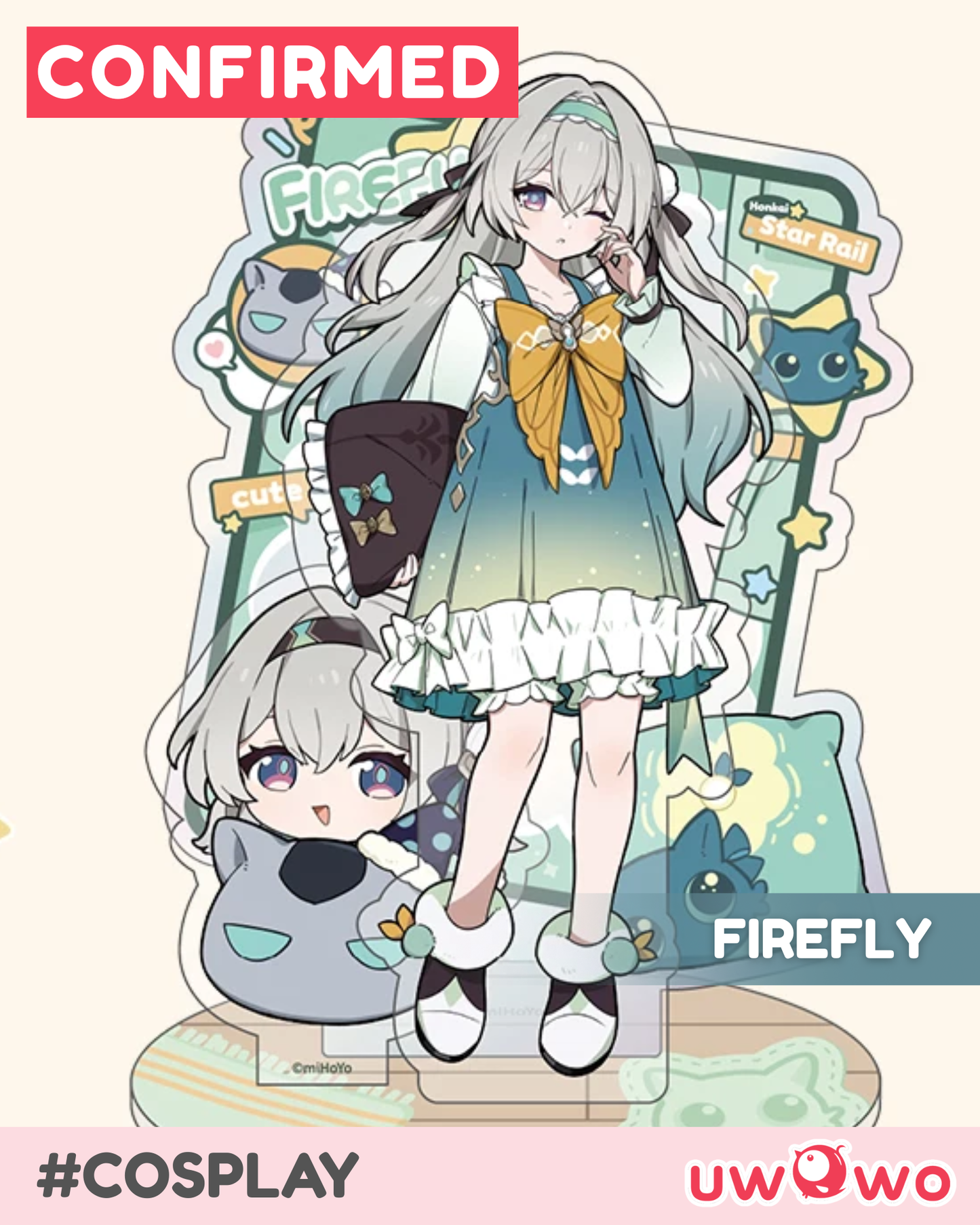 CONFIRMED Uwowo Honkai: Star Rail Firefly Girls' Dormitory Homeware Pajama Cosplay Costume