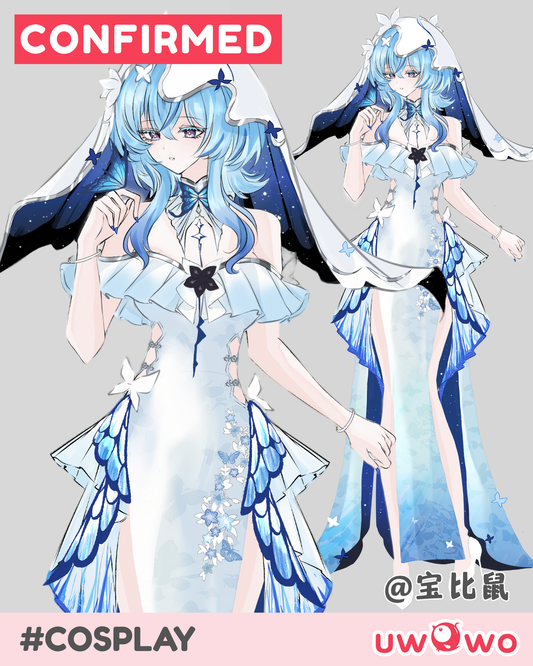 CONFIRMED Uwowo Game Wuthering Waves Shorekeeper Fanart Qipao Gown WuWa Cosplay Costume