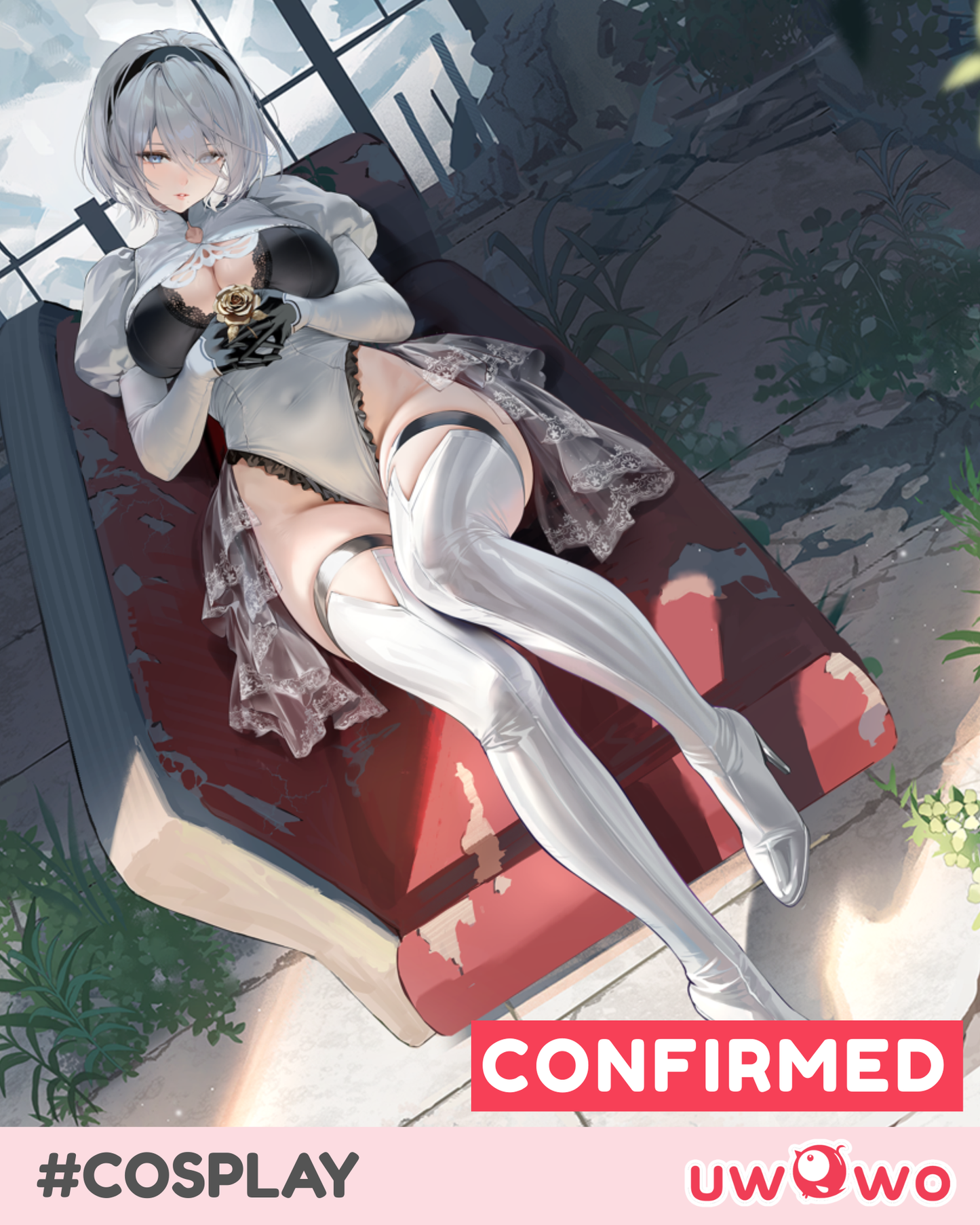 AUG PRESALE CONFIRMED Uwowo Azur Lane Collab 2B [B]rief respite Cosplay Costume