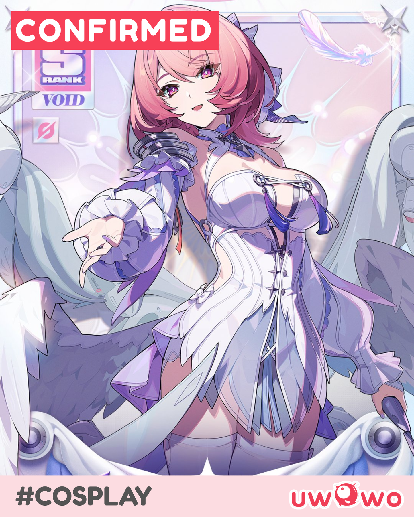 CONFIRMED UWOWO Game Zenless Zone Zero/ZZZ Remielle Dan White Angel Cosplay Costume