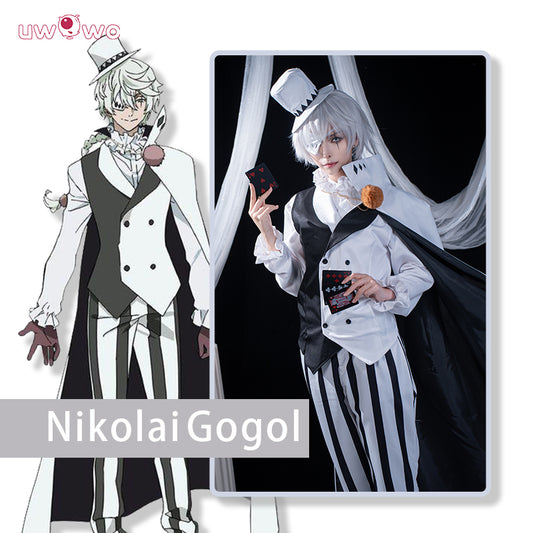 Uwowo Collab Series: Anime Bungou Stray Dogs Cosplay Nikolai Gogol Cosplay Costume Uniform Suit