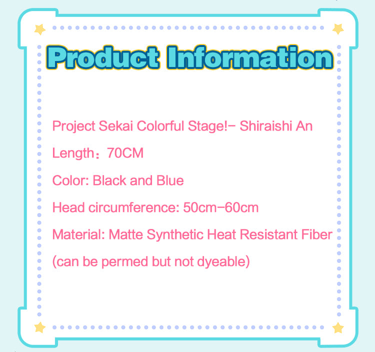 【Pre-sale】Uwowo Project Sekai Colorful Stage! feat. Cosplay Shiraishi An Cosplay Wig Long Hair - Uwowo Cosplay