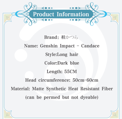 【Pre-sale】Uwowo Genshin Impact Wig Candace Wig Golden Vow Sumeru Hydro Female Cosplay Wig - Uwowo Cosplay