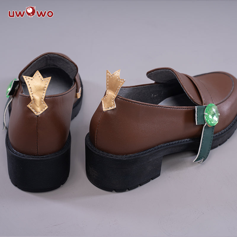 Uwowo Game Genshin Impact Venti Windborne Bard Tone-Deaf Bard Cosplay Shoes - Uwowo Cosplay