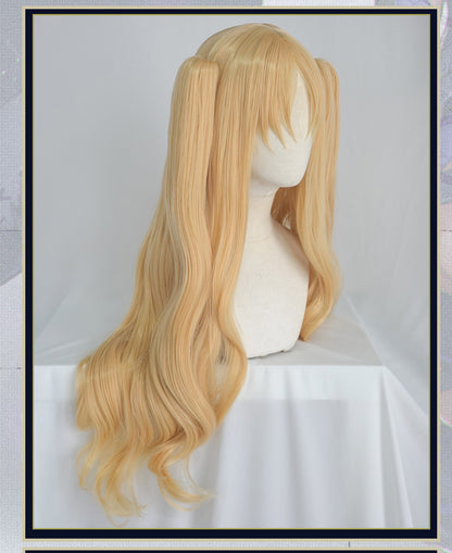 UWOWO Fate Grand Order Ereshkigal Cosplay Wig 80cm long Gold Double Tail Cosplay Hair - Uwowo Cosplay