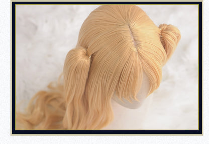 UWOWO Fate Grand Order Ereshkigal Cosplay Wig 80cm long Gold Double Tail Cosplay Hair - Uwowo Cosplay