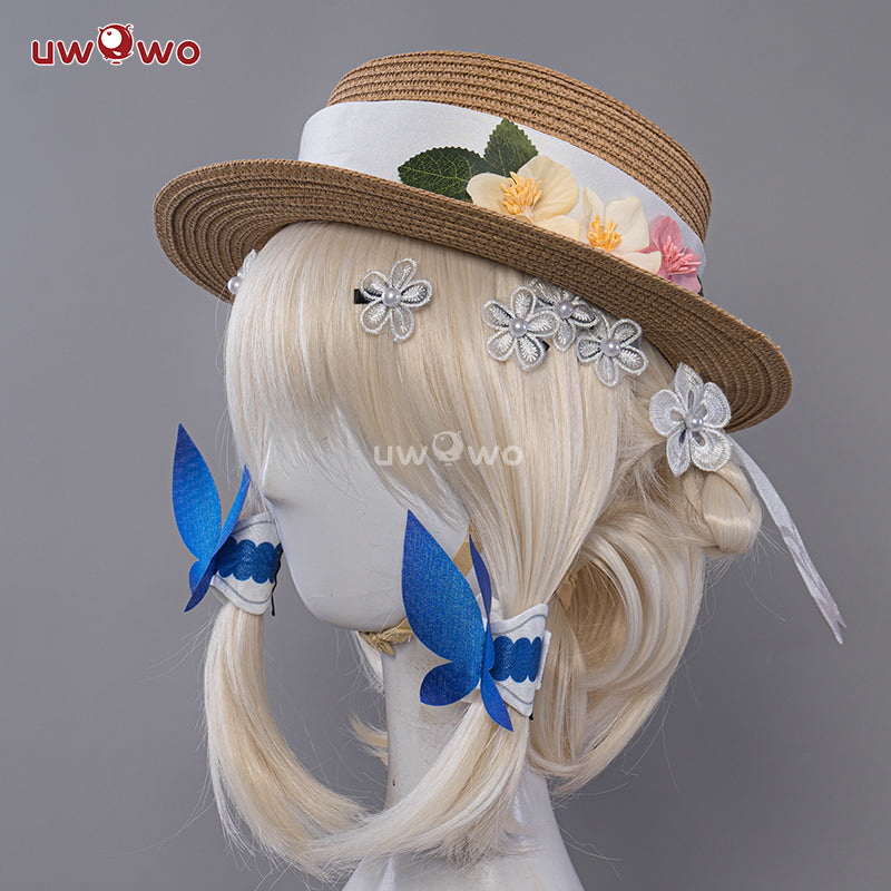 【In Stock】Uwowo Genshin Impact Ayaka Fontaine Springbloom Missive Dress New Skin Outfit Cosplay Costume