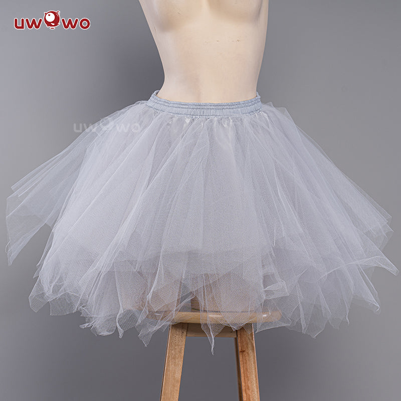 【In Stock】Uwowo Universal Black White Petticoat Crinolines Genshin Impanct Maid Ver. Best Match Petticoat Adjustable Bustle Pannier - Uwowo Cosplay