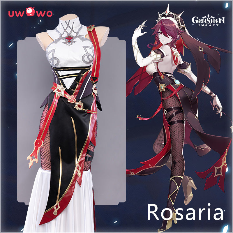 【In Stock】Uwowo Game Genshin Impact Cosplay Rosaria Thorny Benevolence Cosplay Costume - Uwowo Cosplay