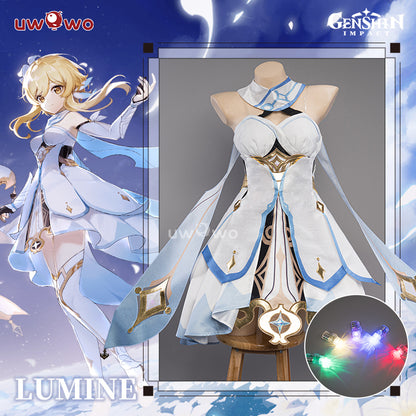 Uwowo Genshin Impact Lumine Traveler LED Female Lumine Cosplay Costumes - Uwowo Cosplay
