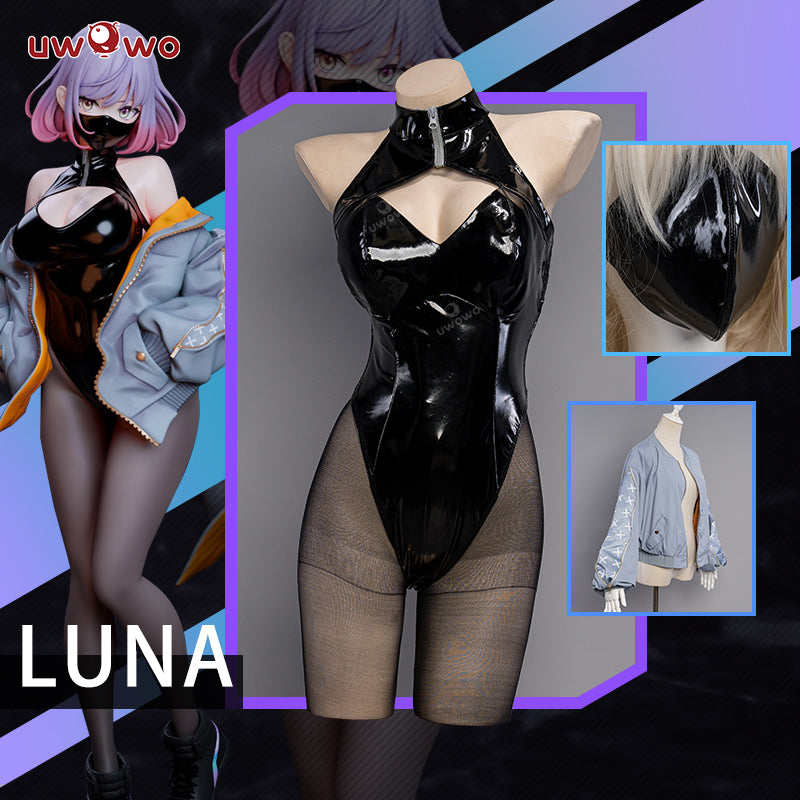 Uwowo OC Original Characters: Figure LUNA Masked Girl Sexy Cyberpunk Cosplay Costume