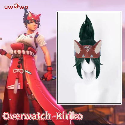 Uwowo Game Overwatch 2 Kiriko Wig Kiriko Cosplay Wig Short Hair