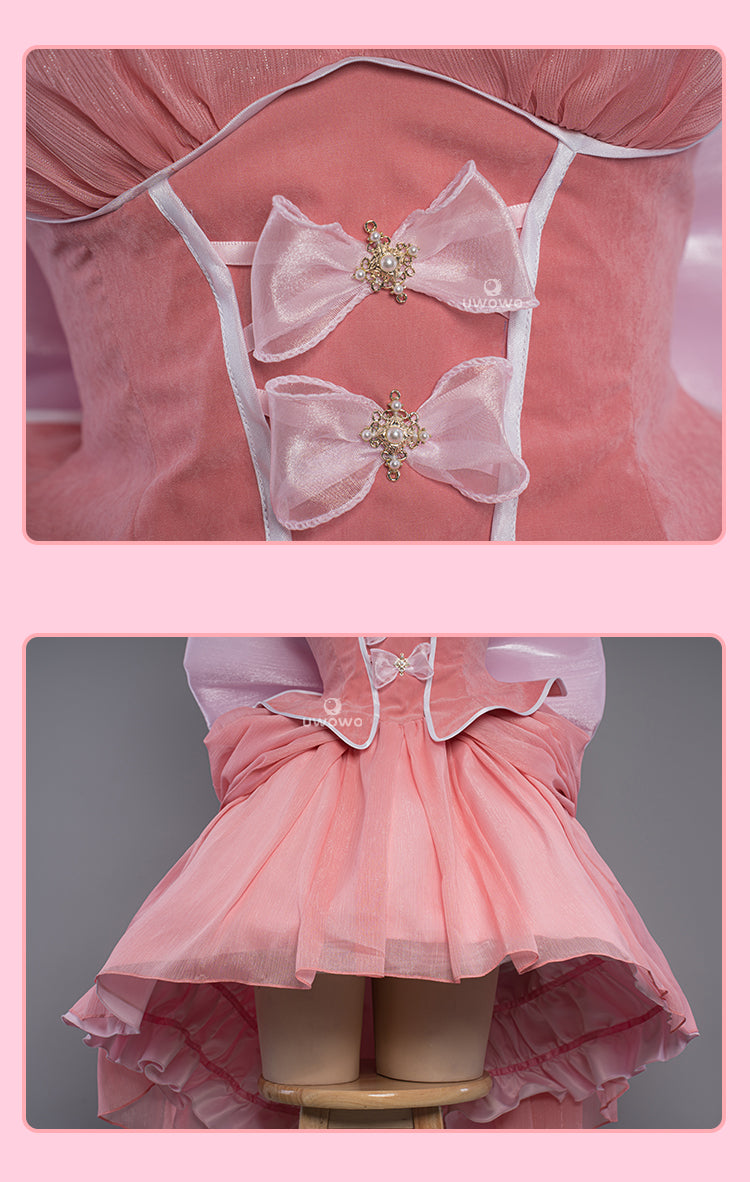 Uwowo Anime/Manga Chobits Chii Lolita Pink Bow Clamp Cosplay Costume - Uwowo Cosplay