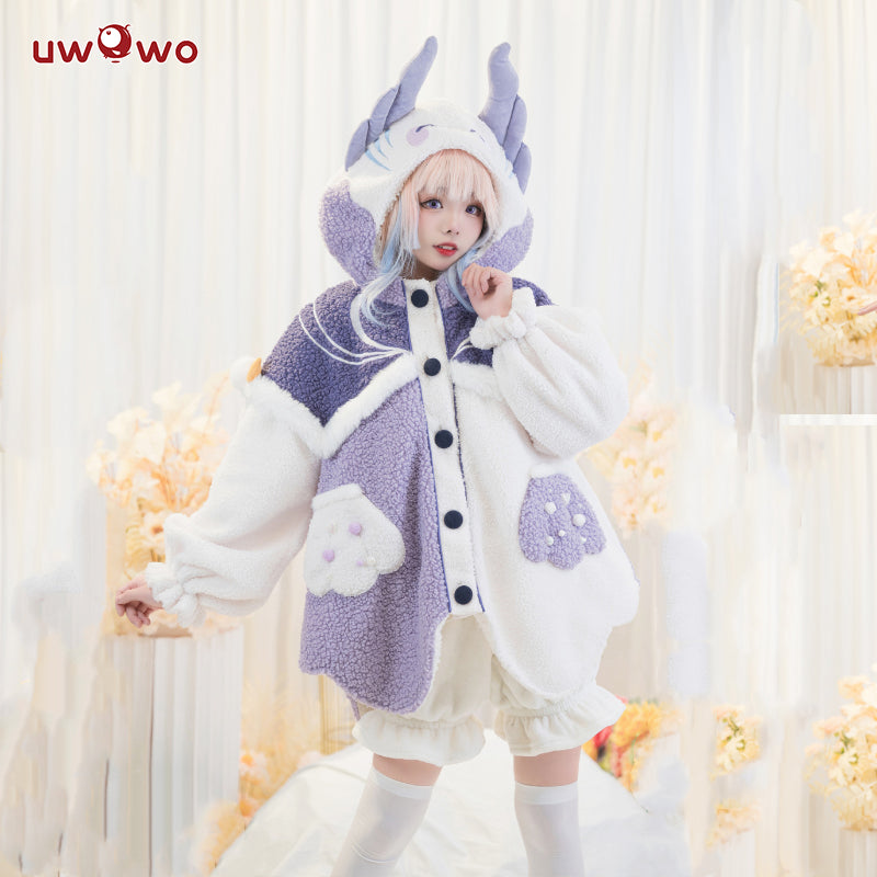【Pre-sale】Uwowo Genshin Impact Fanart Kokomi Fishy Casual Coat Cute Cozy Jacket Cospaly Costume - Uwowo Cosplay