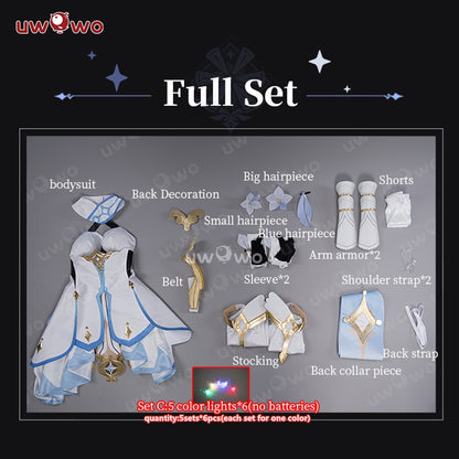 Uwowo Genshin Impact Lumine Traveler LED Female Lumine Cosplay Costumes - Uwowo Cosplay