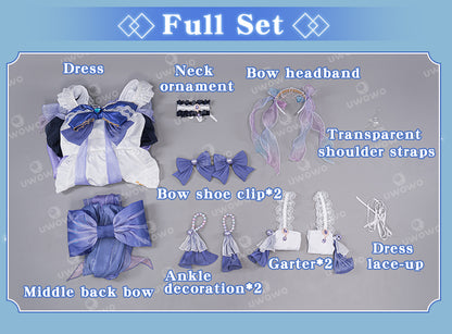 【In Stock】Exclusive Uwowo Genshin Impact Fanart Kokomi Maid Ver Cosplay Costume - Uwowo Cosplay